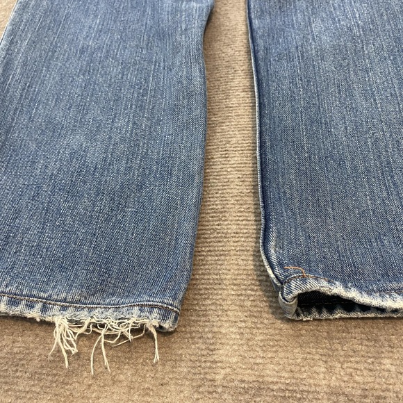 Polo Ralph Lauren Jeans Mens 32 Fits 31x27 Hemmed Distressed Baggy Denim Vintage - Picture 5 of 12